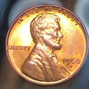 1960 Lincoln Penny Coin